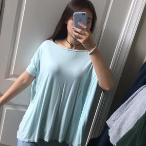 blue piko shirt